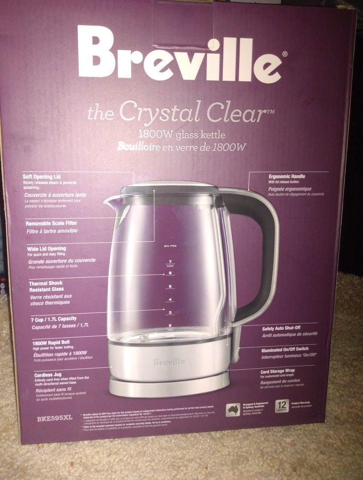 New Breville Glass Electric kettle