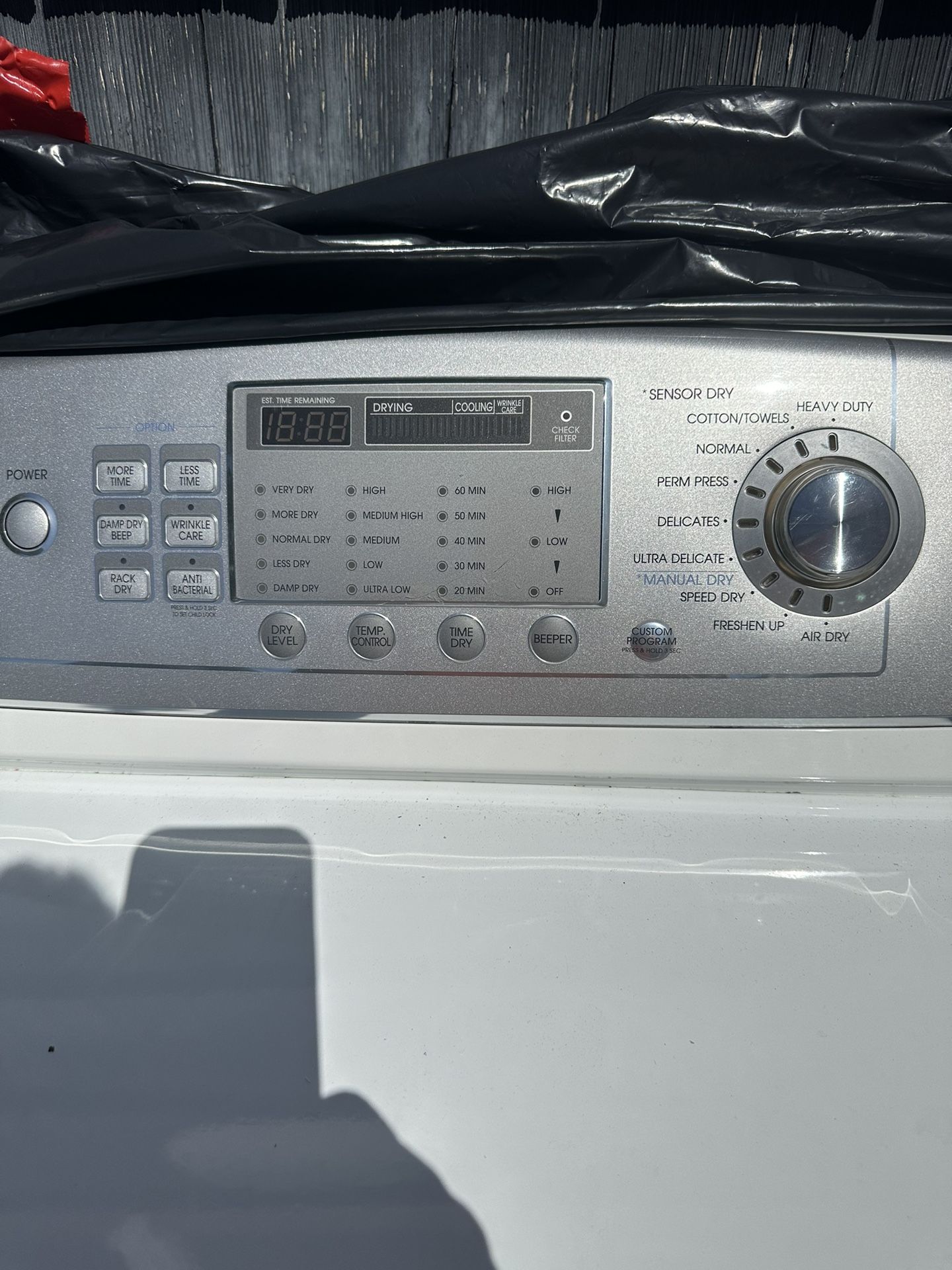 LG clothes dryer Electric 