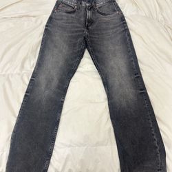 ZARA Black Straight Leg Jeans, Size 2, Never Worn
