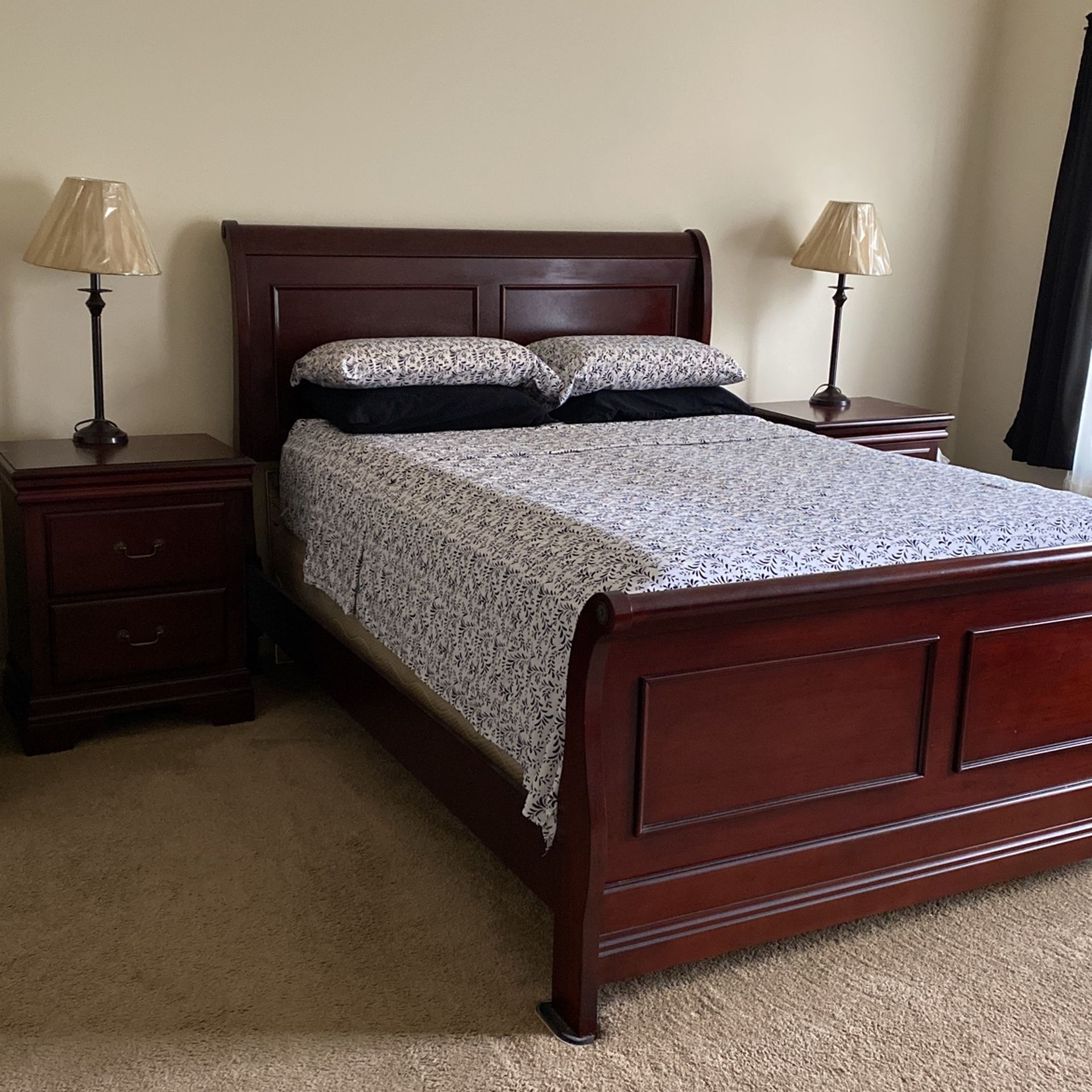 Six Piece Bedroom Set Color Cherry