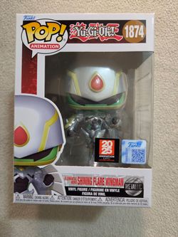 BRAND NEW Funko Pop! Elemental Hero Shining Flare Wingman #1874 (Metallic) with protector (Yu-Gi-Oh!)