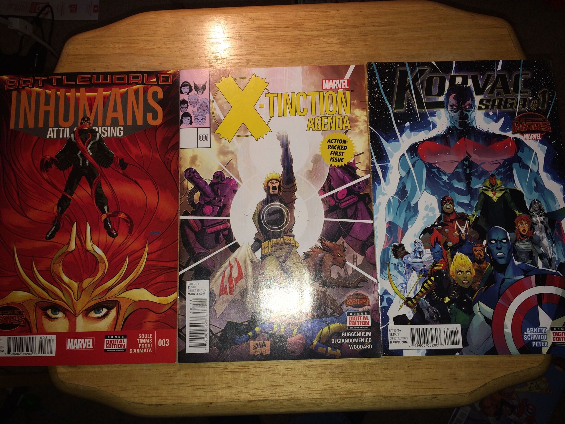 Marvel Secret Wars 3 book lot