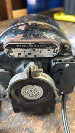 General Electric AC Motor with Thermal Protection