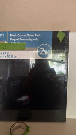 Artist's Loft Black Canvas Value Pack 2pc