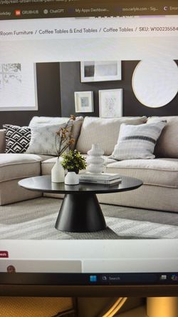 Palm Luxury Round Coffee Table