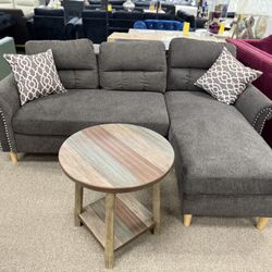 BROWN&GRAY SECTIONAL $499.99