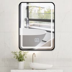 Rectangular Wall Mirror Black Frame , Size 20 X 28