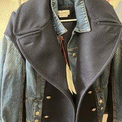 2021 Womens Alexander McQueen Denim Jacket Size 8 W S-M