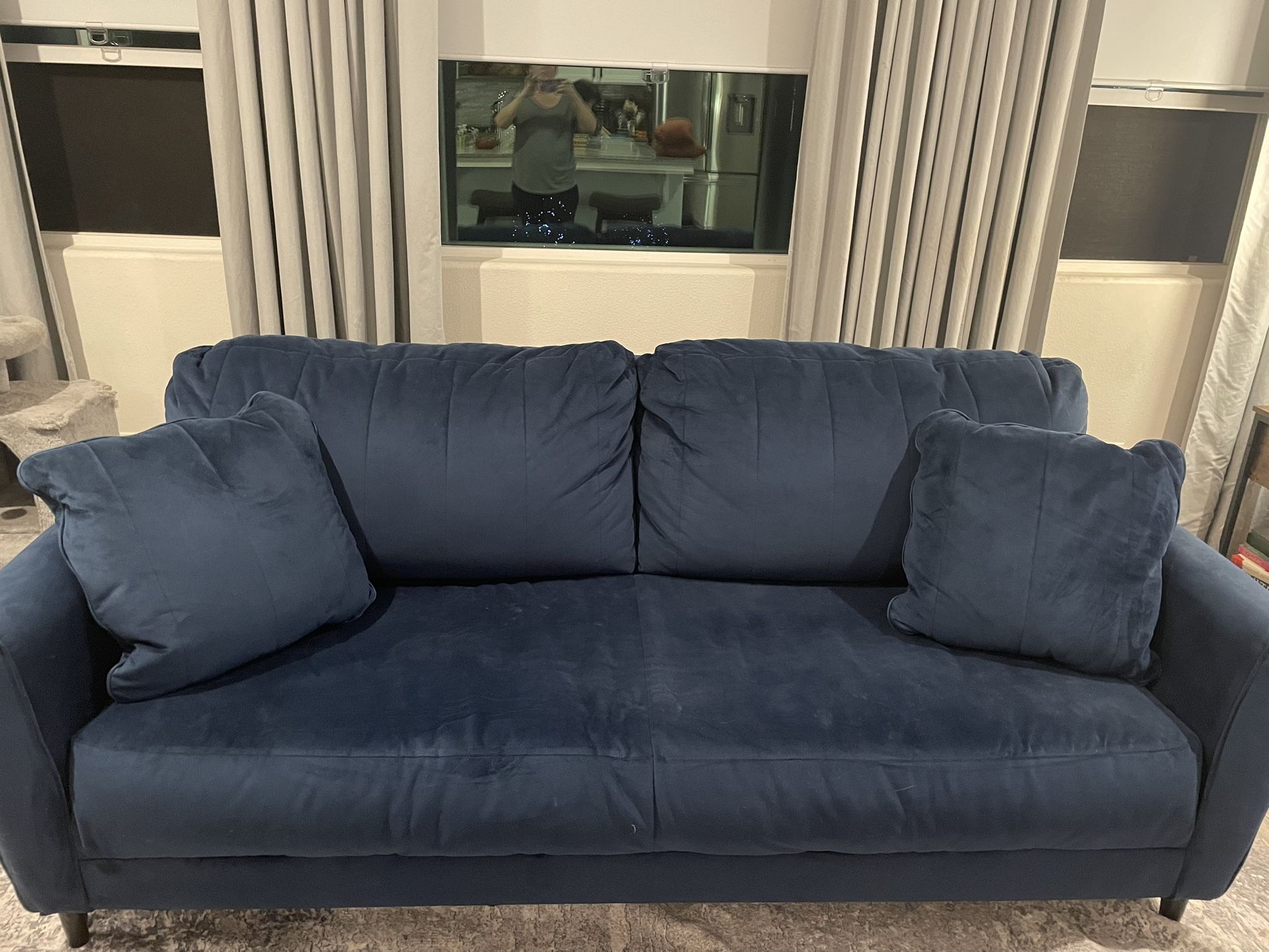 Navy Blue Couch
