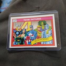 1990 avengers Team Pictures Card
