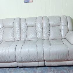 Leather Sofa ( Recliner)