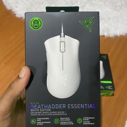 Razer DeathAdder Essential Gaming Mouse: 6400 DPI Optical Sensor White Edition
