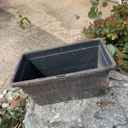 Rectangular Plastic Planter Box