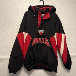 Chicago Bulls basketball Starter 1/2 zip jacket size XXL