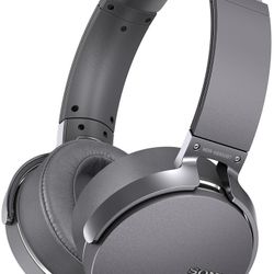 Sony - XB950BT Wireless Over-the-Ear Headphones - Titanium