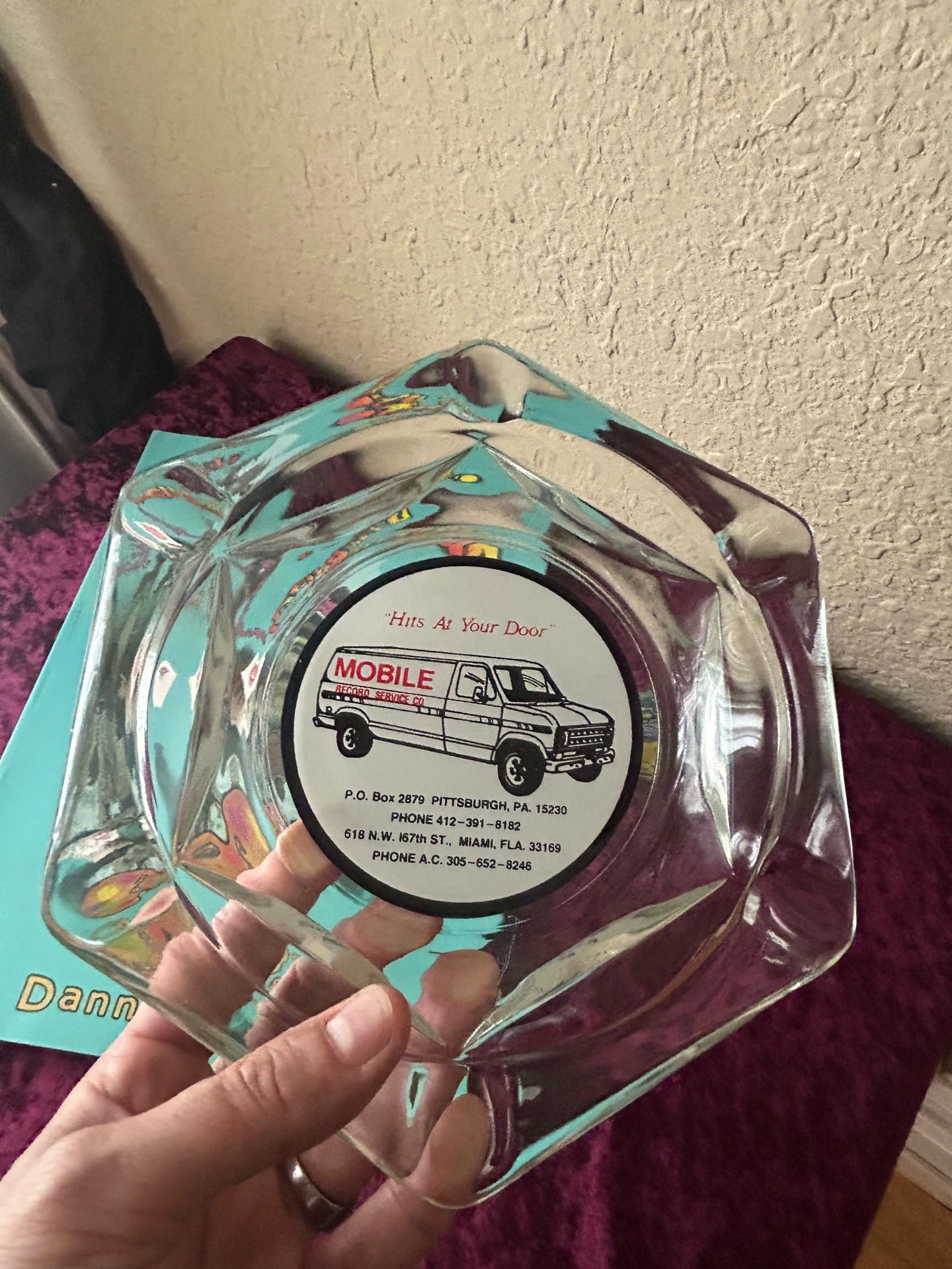 Epic VTG Vinyl Record Lovers Ashtray