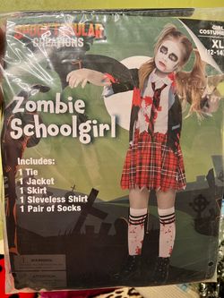 Girl’s zombie Schoolgirl costume