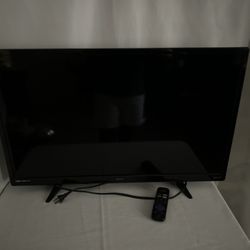 32 Inch Black Sanyo Roku Smart TV With Remote Control