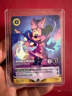 Minnie Mouse Amethyst Champion promo prerelease card Disney Lorcana TCG