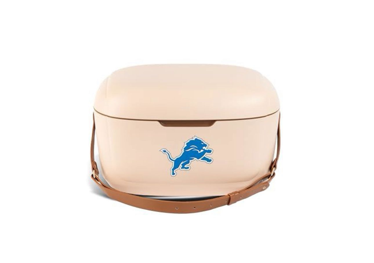 The Memory Company | Licensed NFL Team Logo Retro Rounded Cooler,Detroit Lions