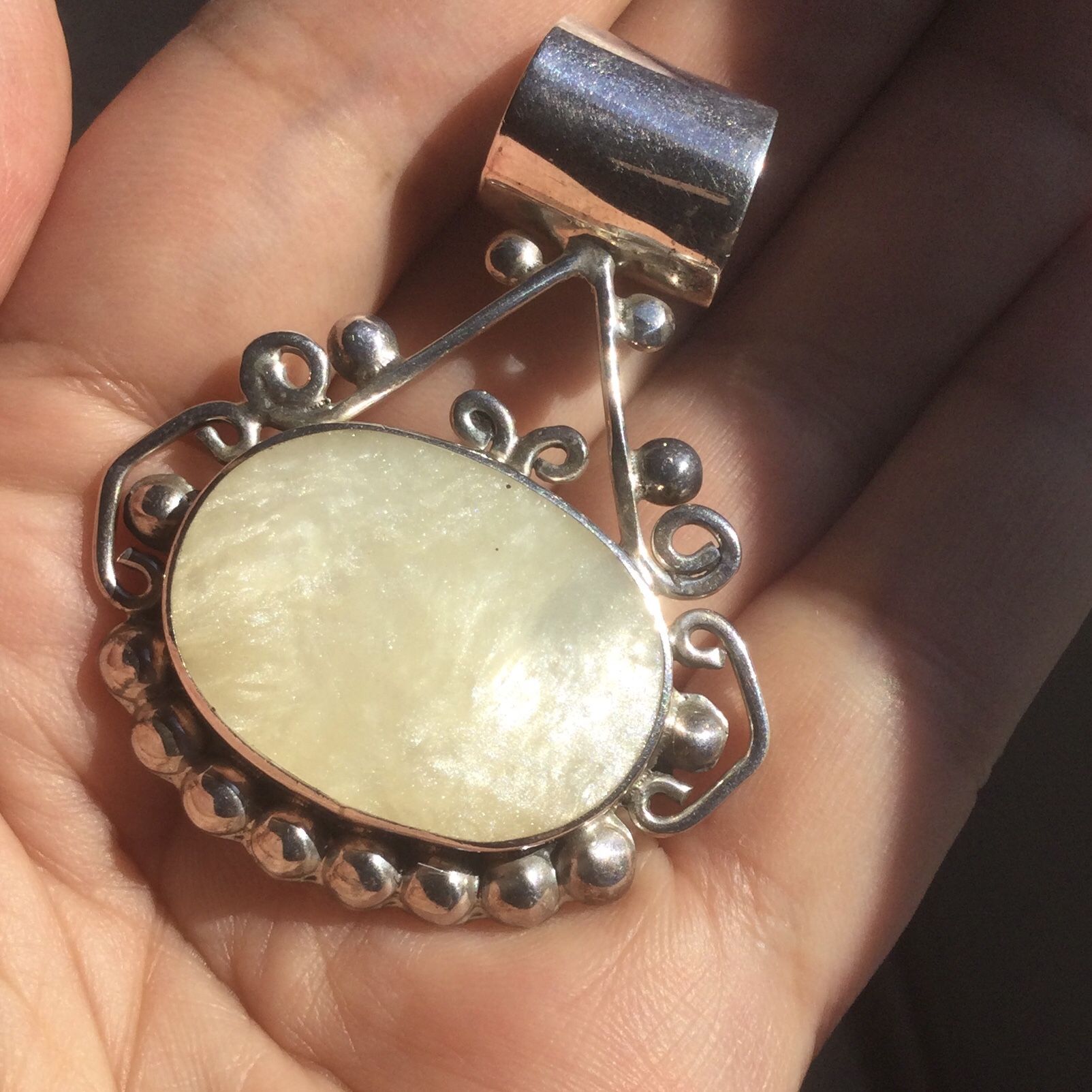 Mother Of Pearl 925 Sterling Silver