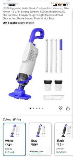 Little Shark Cordless Pool Vacuum