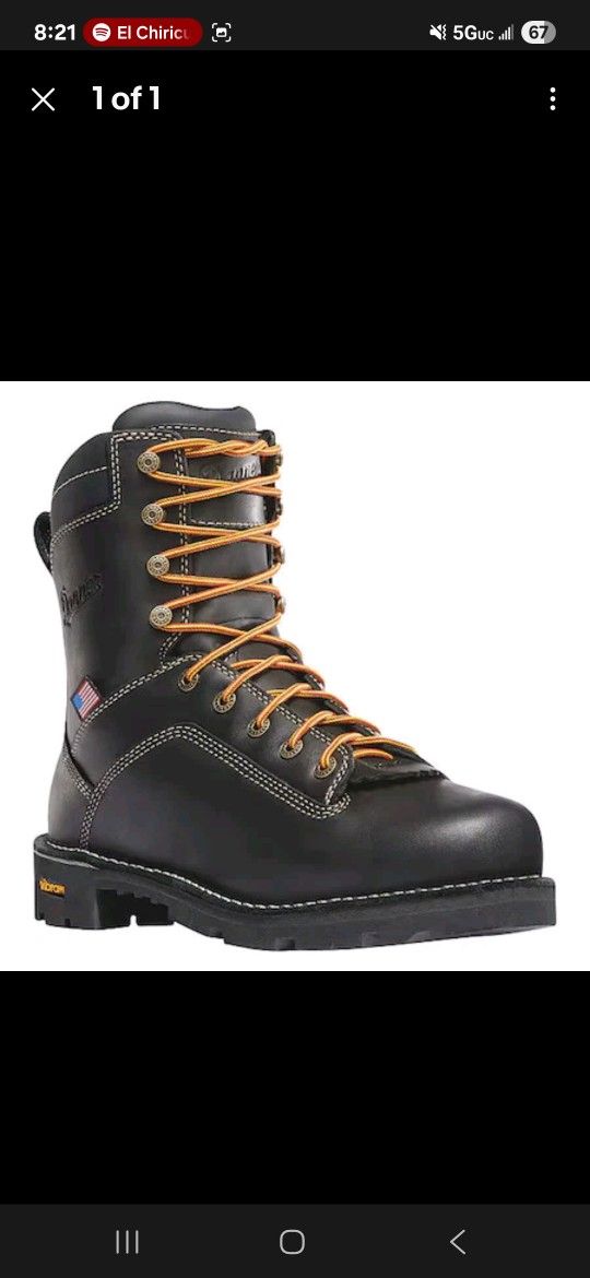 Danner Boots: Men's 17311 Black American-Made EH Waterproof Alloy Toe Boots