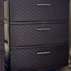 Plastic Storage Drawers-$15