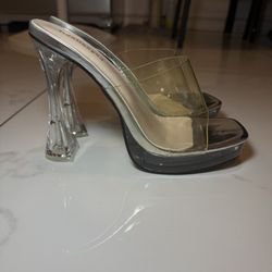 Chunky bratz heel clear