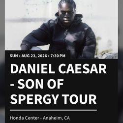 daniel caesar son of spergy tour LA anaheim