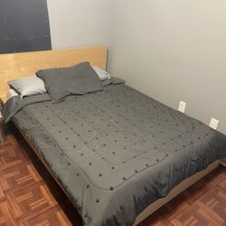 Platform Bed With Full Mattress 