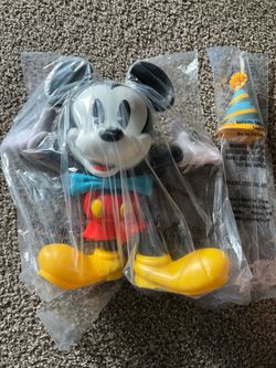 Mickey Mouse cup and straw