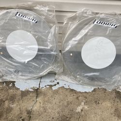 NOS Vintage Ludwig 30” Bass Drum Heads White Dot Pickup In Virginia Beach $80 for both