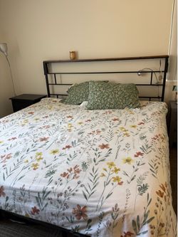 King mattress with frame
