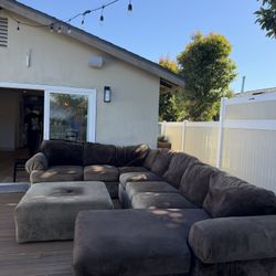 Brown Sectional Couch 