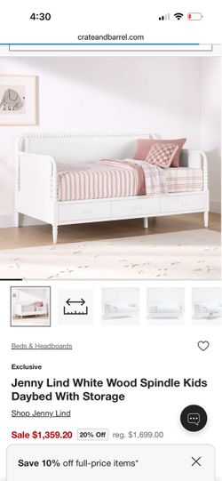 Crate & Kids daybed with trundle