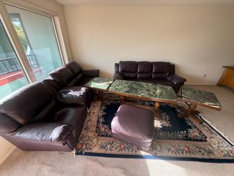 6-Piece Living Room Set – Sofa, Loveseat, Chair, Coffee Table & 2 End Tables