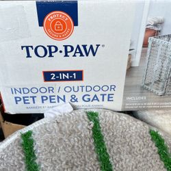 Top Paw 2 In 1 Pen And Gate