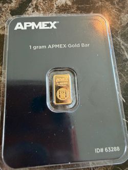1 gram  APMEX gold bar
