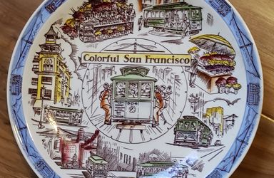 Vintage San Francisco Commemorative Plate