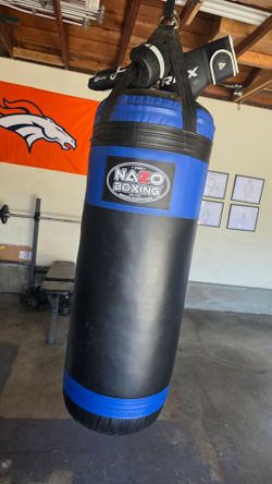Nazo Boxing 4ft 135lb Heavy Bag Black and Blue