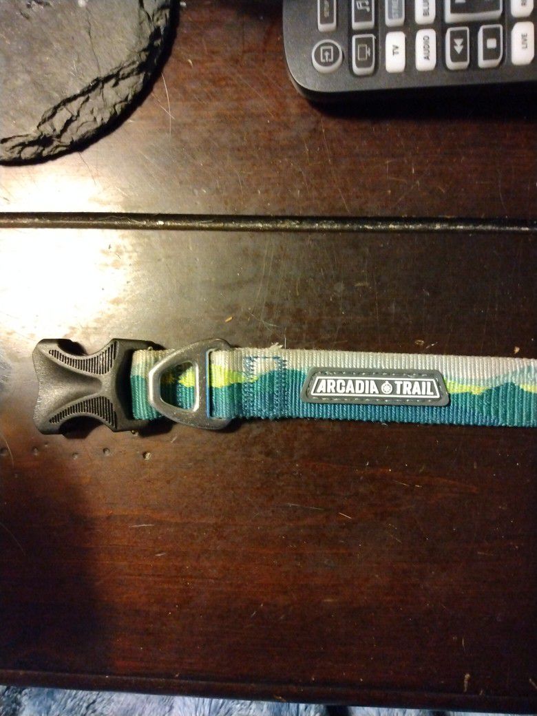 Arcadia Trail Small Collar Blue,Green,Yellow And Grey