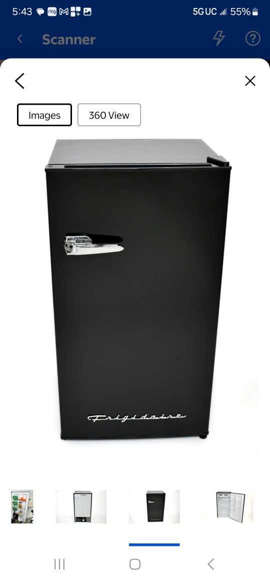 Frigidaire 3.2 Cu Ft. Black Color Mini  Refrigerator Brand New (Price Is Firm)
