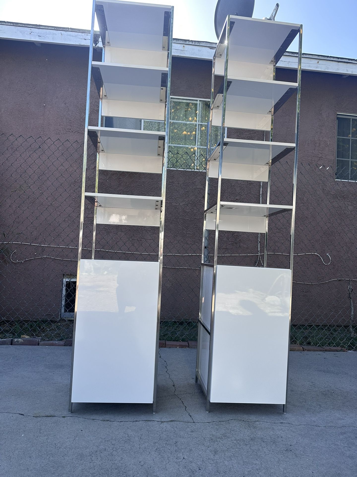 West Elm Industrial Modular Open And Close Shelf Units Bookcases Bookshelves