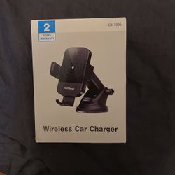 Wireless Car Charger With Stand No Plug Needed