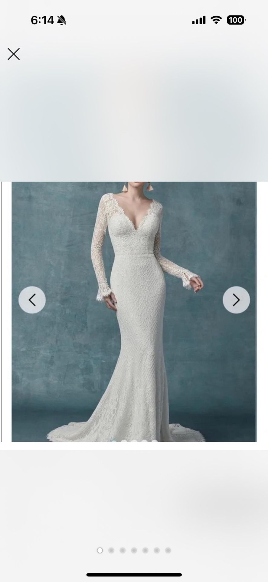 Maggie Sottero Couture-Antonia Ivory Wedding Dress /size 10 UNALTERED / originally $1900 / Size