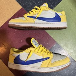 Jordan 1 Low Og X Travis Scott Canary 