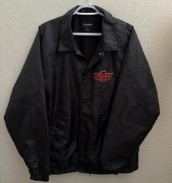 Black Windbreaker style Brixton Jacket size large