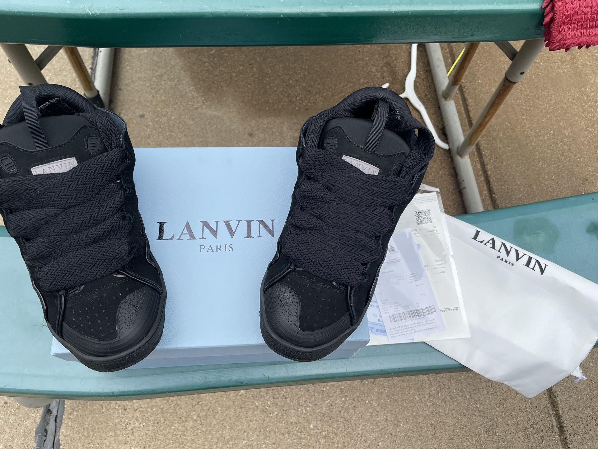 Lanvin Curb Sneakers (WITH RECEIPT AND PAPERWORK!!)