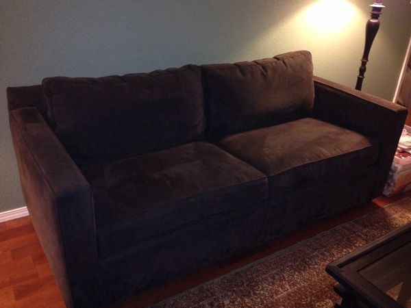Crate Barrel Troy Sofa In Dark Brown Regular Not Pull Out For Bot Wa Offerup